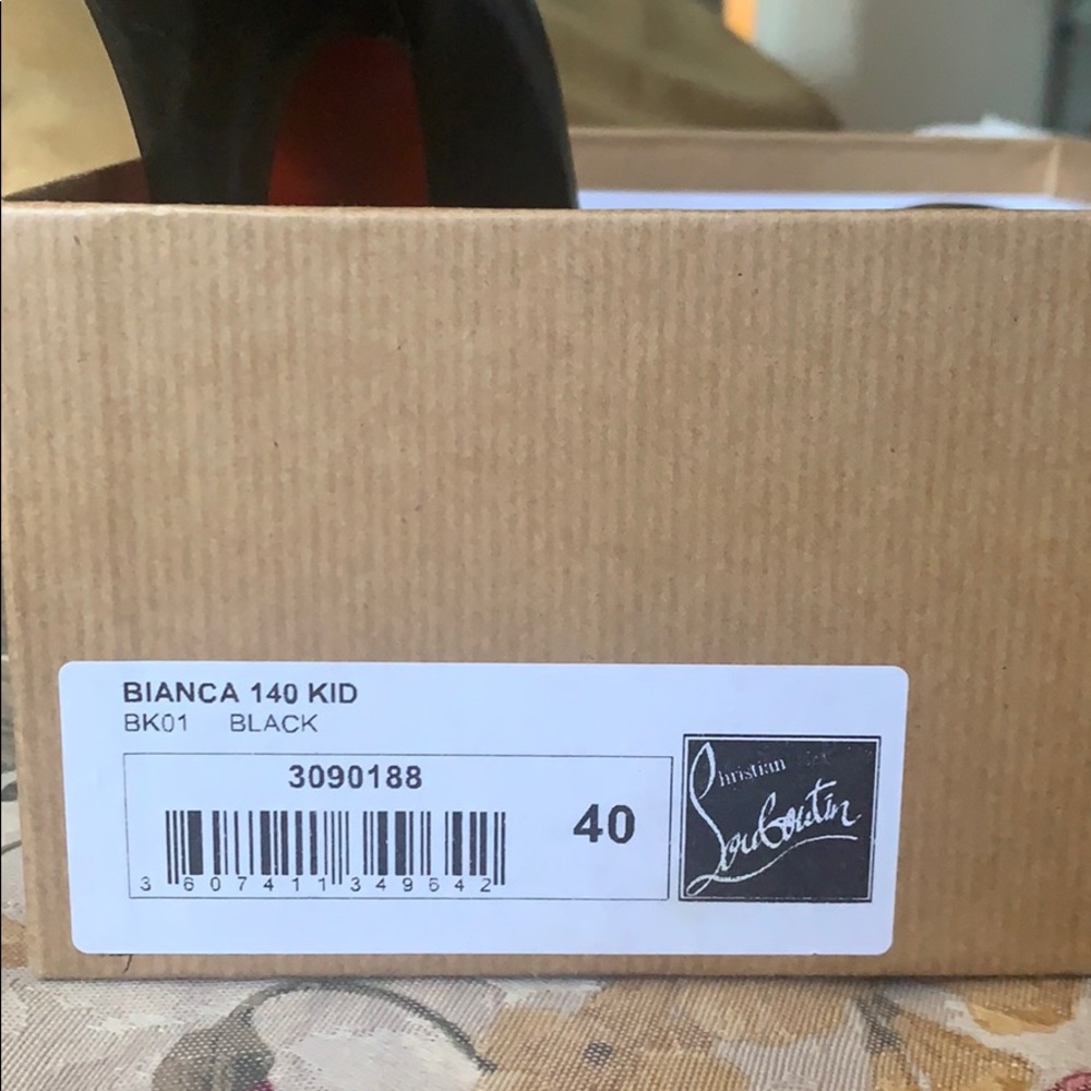 Bianca Black platform leather Christian Louboutin